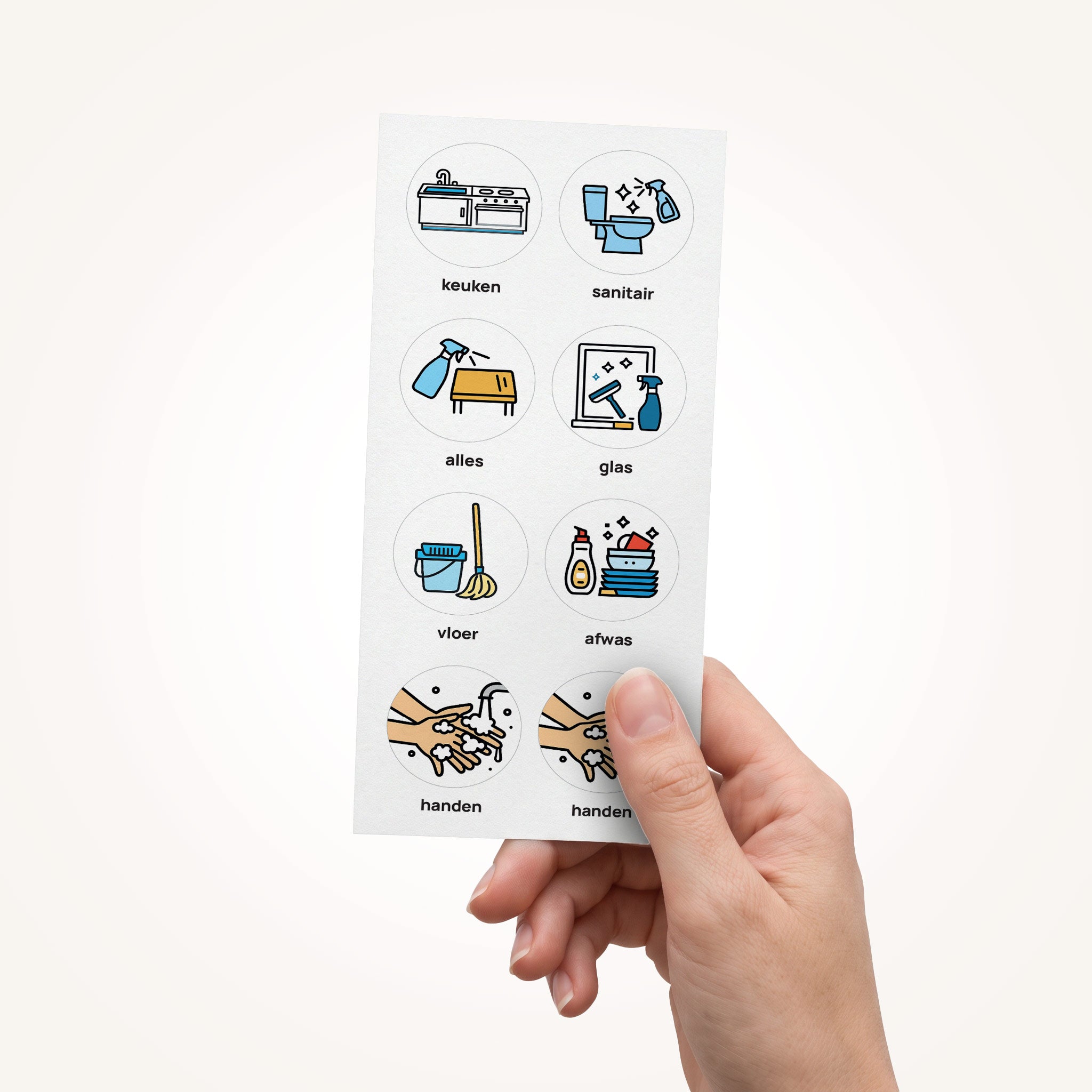 Driestroom stickervel