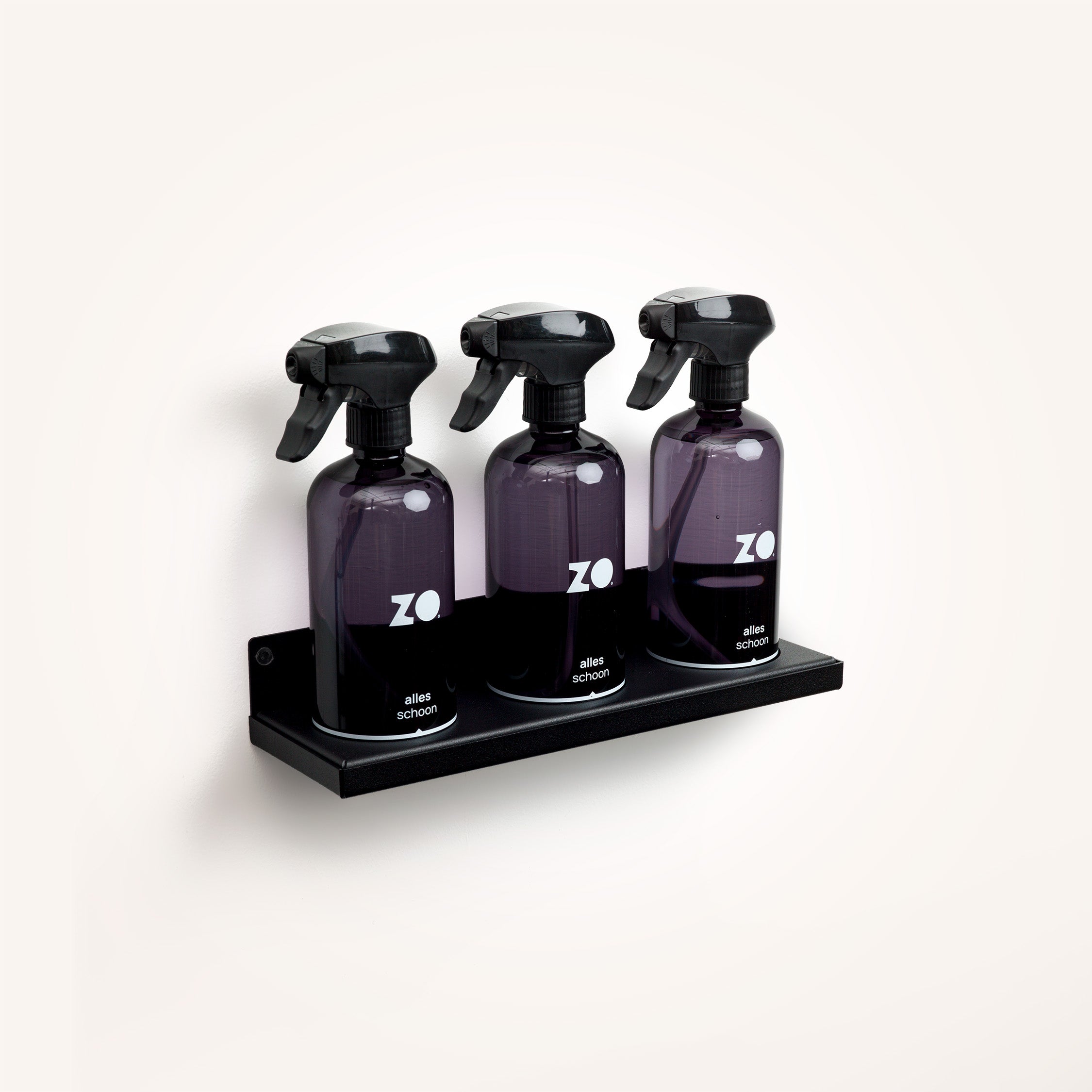 ZO wandplank voor 3 sprayers