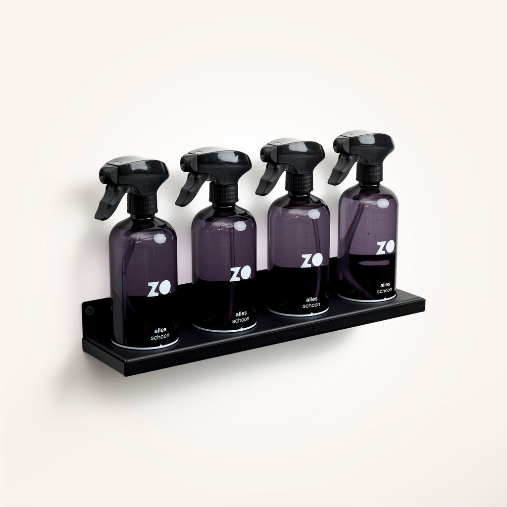 ZO wandplank voor 4 sprayers
