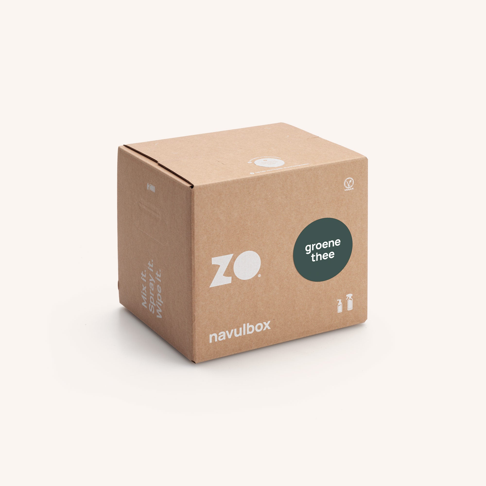 ZO handen schoon navulbox groene thee - 50 navullingen